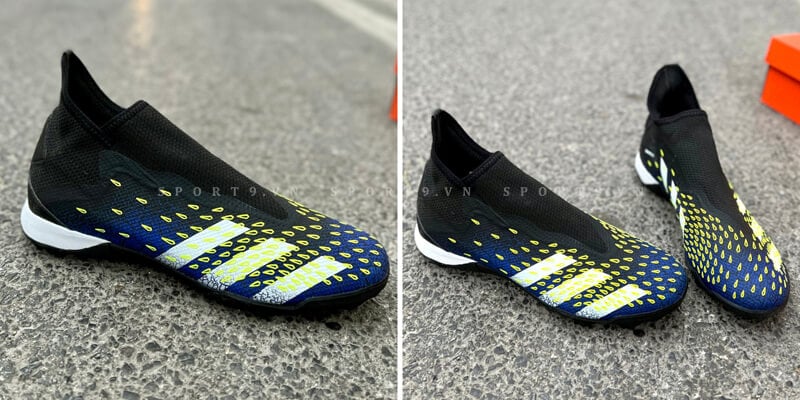 Giày đá bóng adidas Predator Freak .3 Laceless TF Superlative - Đen/Xanh/Trắng - FY0619